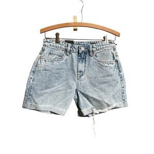 BLANK NYC The Perry Roll Up‎ Jean Shorts Denim Medium Wash Women's Size 25"/ 0